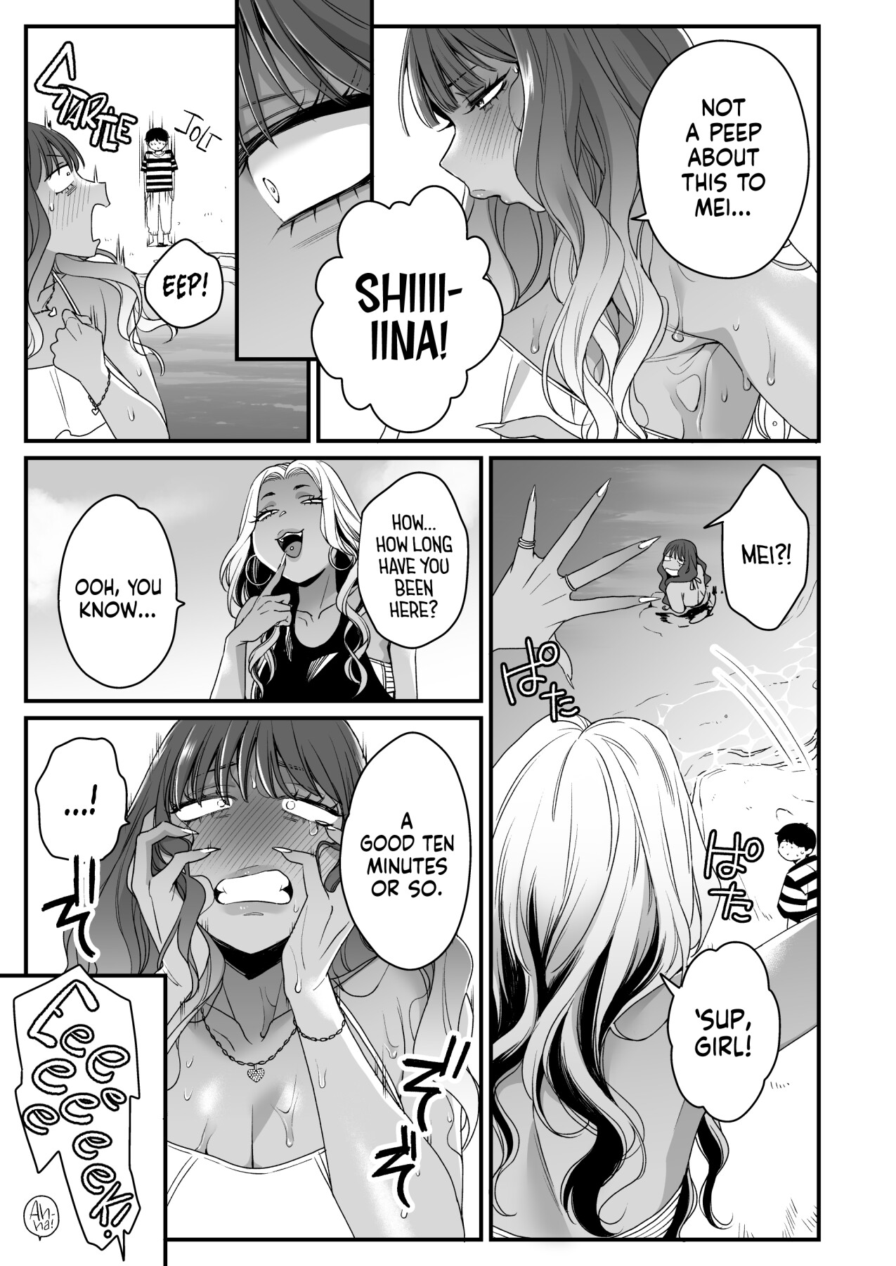 Hentai Manga Comic-Beach, Sun, And A Pair Of Gyarus!-Read-26